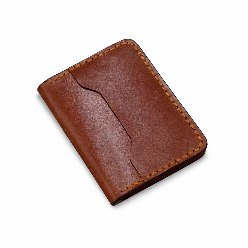 Brown Card Holder - Handmade