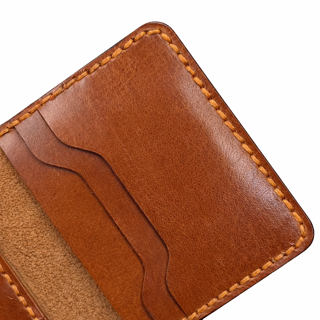 Brown Card Holder - Handmade