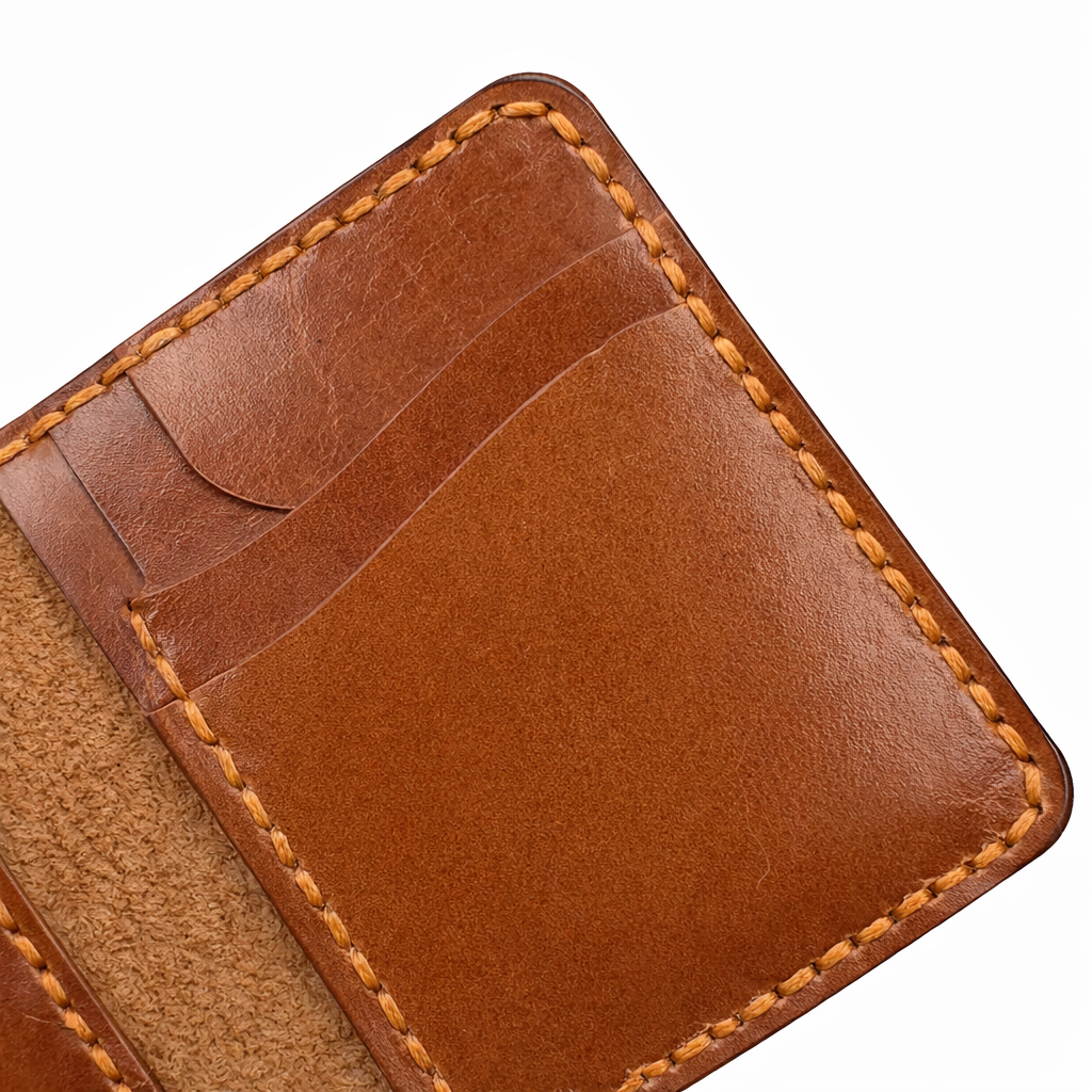Brown Card Holder - Handmade