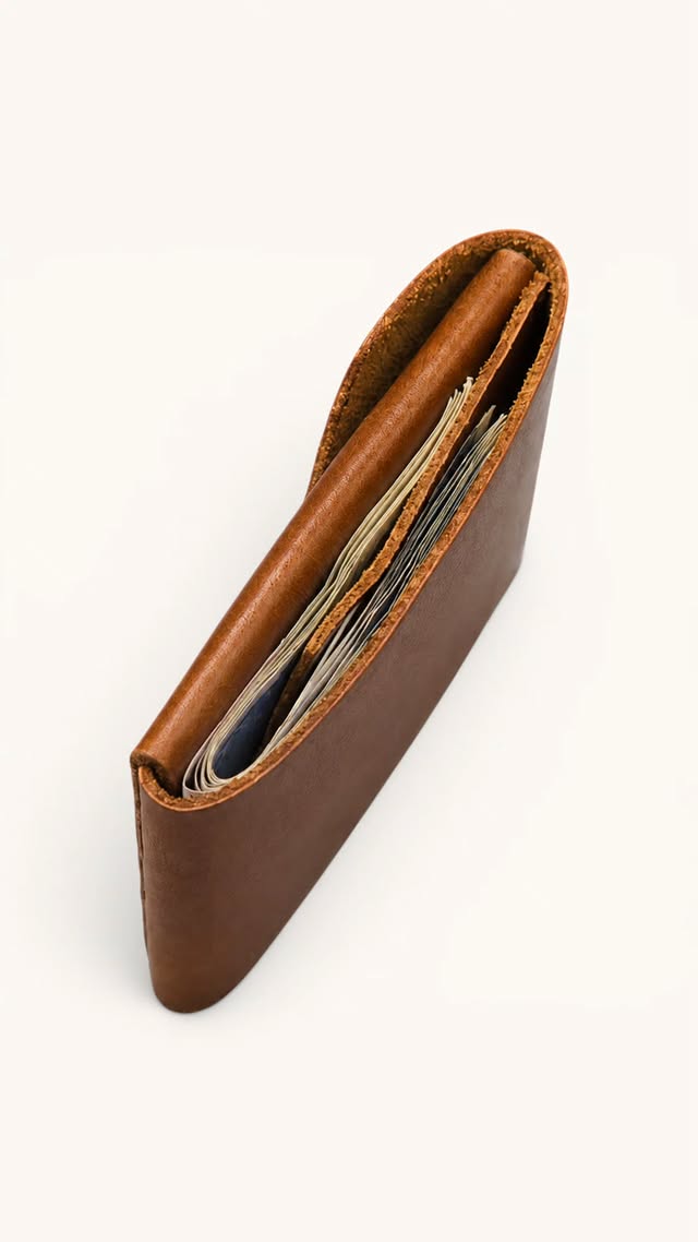 Leather Cash Holder Wallet