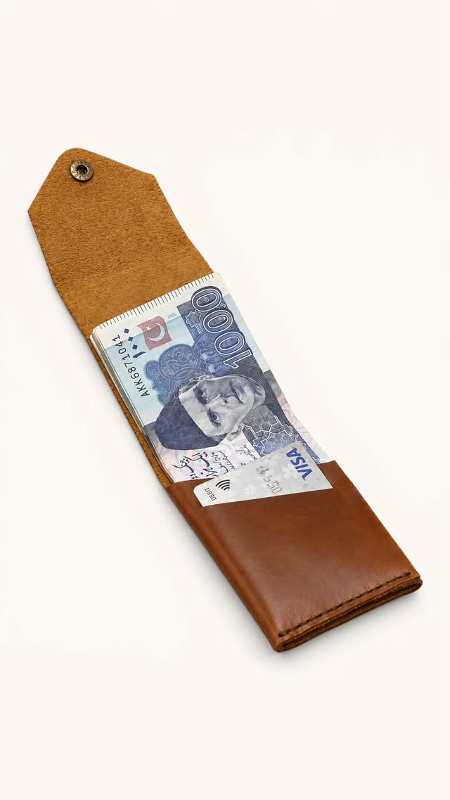 Leather Cash Holder Wallet