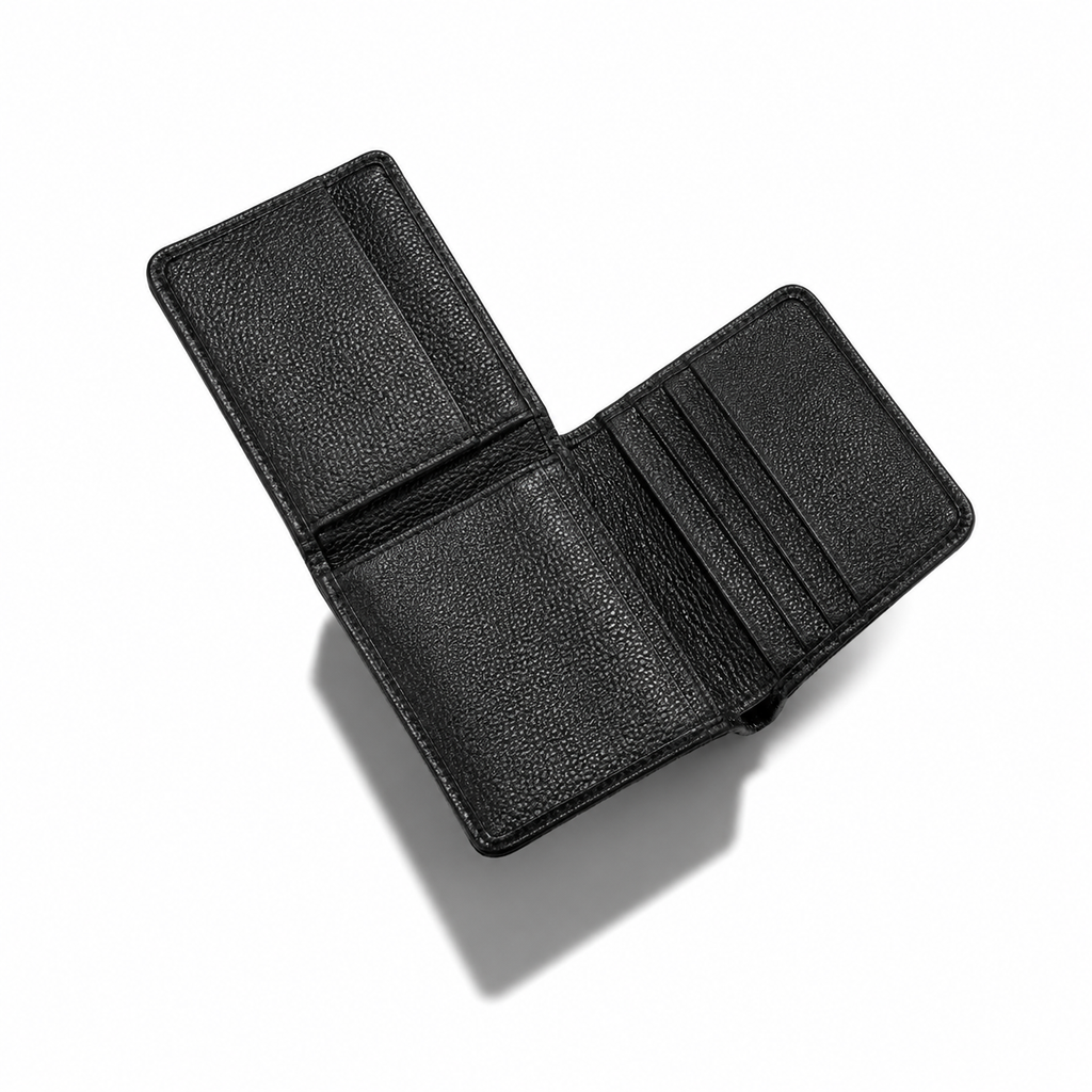 Trifold Mini Wallet - Milled Leather