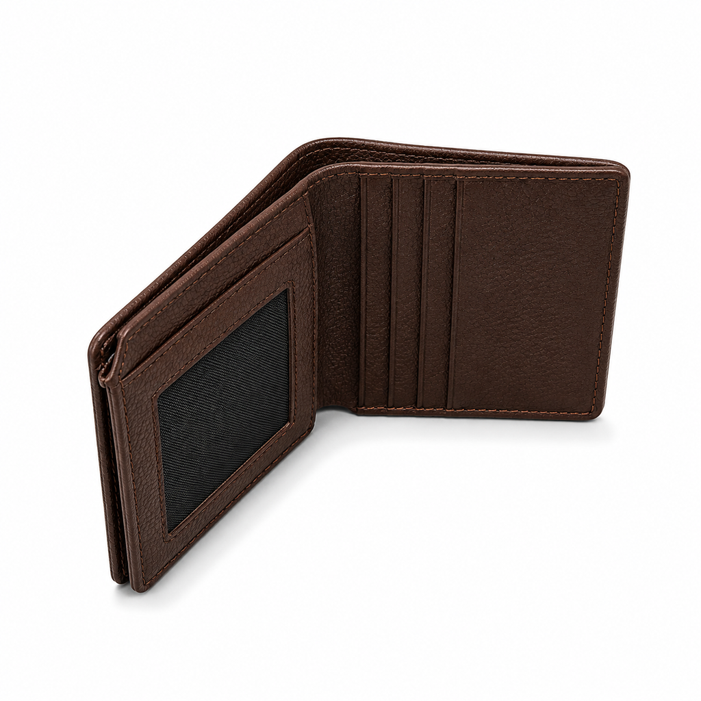 Trifold Mini Wallet - Milled Leather