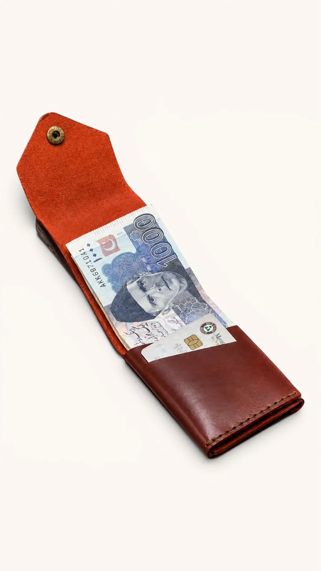Leather Cash Holder Wallet