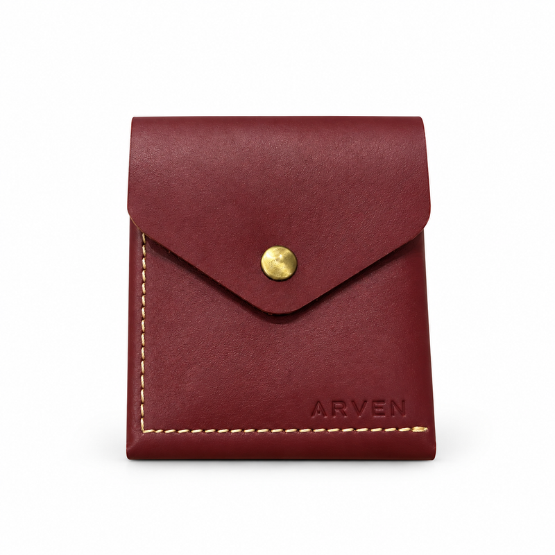 Leather Snap Wallet - Cash & Card Holder