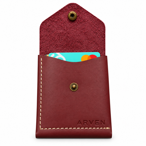 Leather Snap Wallet - Cash & Card Holder